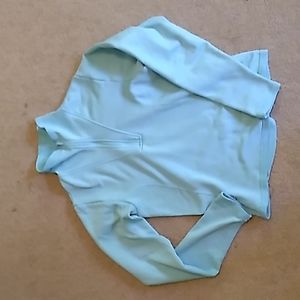 Women's Light Blue Polartec Marmot 1/2 zip shirt, Size S